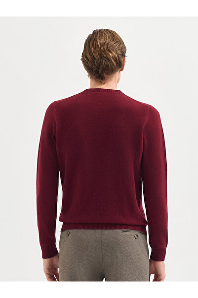 Karaca Erkek Regular Fıt Triko Kazak-Bordo