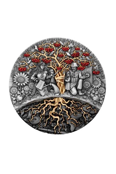 aga kulche Chervona Kalina Birlik ve Güç Gümüş Madalyon