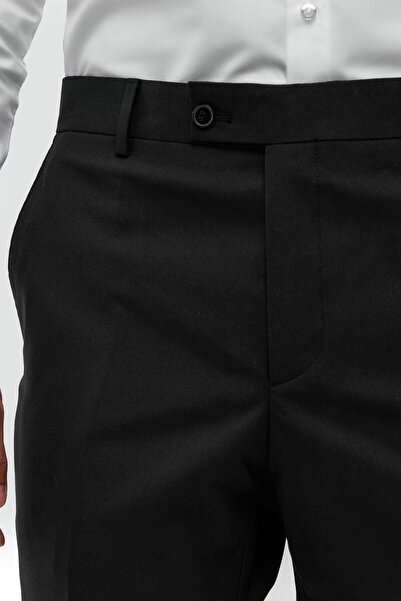 SÜVARİ Siyah Slim Fit Düz Pantolon