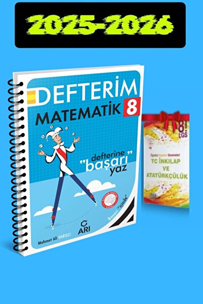 Arı Yayıncılık 8.sınıf Matematik Akıllı Defter