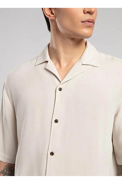 Lee Cooper Regular Fit Bej Erkek Gömlek 252 LCM 241020 FAYLIN BEJ