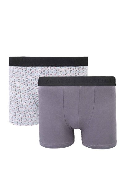 Tudors Men's Flexible Cotton Lycra Boxer Set of 2