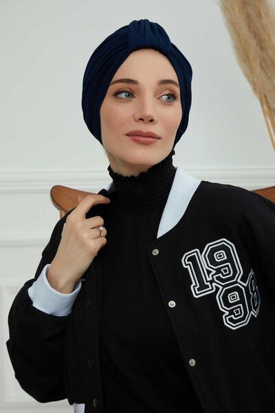 Aisha's Design Combed Cotton Bone,B-68,Navy Blue