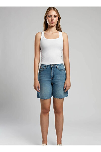 Lee Cooper Bisiklet Yaka Düz Beyaz Kadın Atlet 252 LCF 243001 RAINA BEYAZ