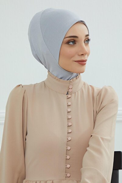 Aisha's Design Hijab Bonnet,Tb-5,Grey