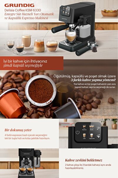 Grundig KSM 6330 Espresso Makinesi