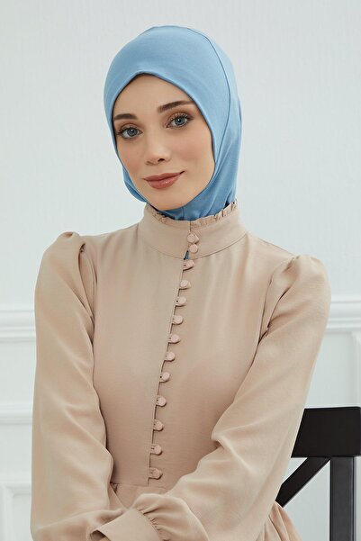 Aisha's Design Hijab Bonnet,Tb-5,Blue