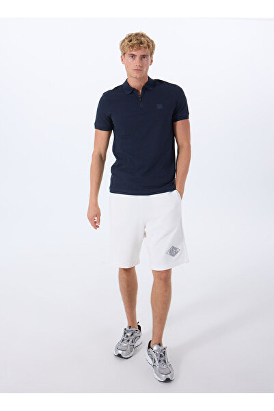 BOSS Pamuklu Slim Fit Yarım Fermuarlı Polo Yaka T Shirt Erkek POLO YAKA T SHİRT 50537507 404