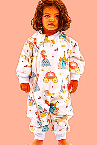 Happystore بذلة شتوية عضوية بدون ألياف بأكمام طويلة - طبقة مزدوجة 100% قطن فل...