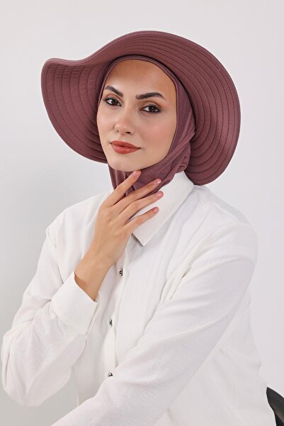 Aisha's Design Ninja Bone Turban with Detachable Bow on the Back, S-5, Dusty Rose