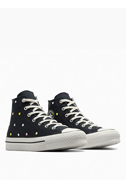 Converse Siyah Kız Çocuk Kanvas Yürüyüş Ayakkabısı A12608C.001-CHUCK TAYLOR ALL STAR