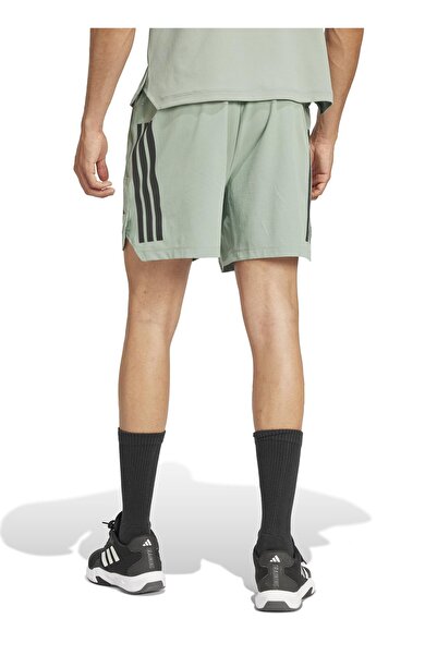 adidas JI8209 POWER 3S SHORT Yeşil Lastikli Bel Slim Fit Düz Erkek Şort