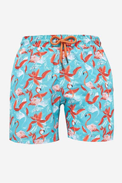 Tudors Pantaloni scurți de baie pentru bărbați, cu croială standard, din plas...