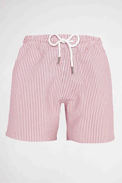 Tudors شورت سباحة للرجال ذو مقاس قياسي وبطانة شبكية سريع الجفاف منقوش