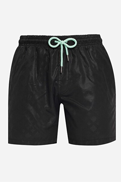 Tudors شورت سباحة رجالي ذو مقاس قياسي وبطانة شبكية سريع الجفاف منقوش باللون ا...