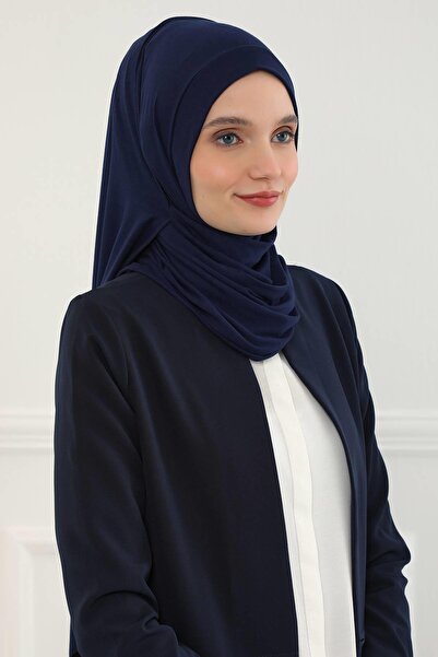 Aisha's Design Практичний шарф з трикотажу, PS-16, синій