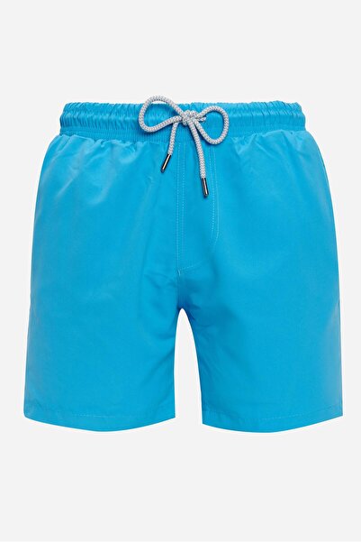 Tudors شورت سباحة للرجال ذو مقاس قياسي وبطانة شبكية سريع الجفاف منقوش باللون ...