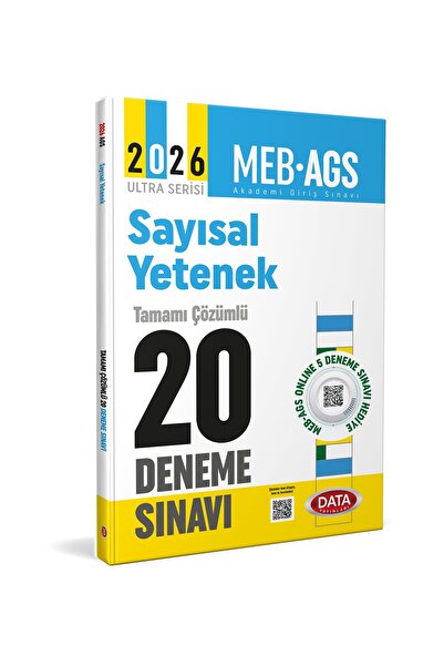 Data Yayınları Data MEB-AGS Sayısal Yetenek 20 Deneme Çözümlü Ultra Serisi
