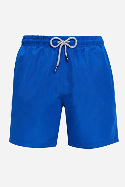 Tudors شورت سباحة رجالي ذو مقاس قياسي وبطانة شبكية سريع الجفاف منقوش أزرق بلو...