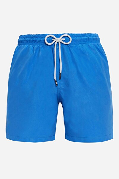 Tudors شورت سباحة رجالي ذو مقاس قياسي وبطانة شبكية سريع الجفاف منقوش أزرق بلو...