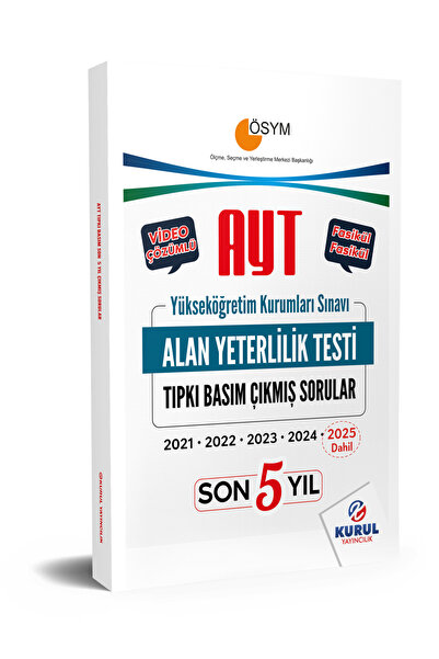 Kurul Yayıncılık 2026 AYT Çıkmış Sorular Son 5 Yıl Tıpkı Basım Fasikülleri Vi...