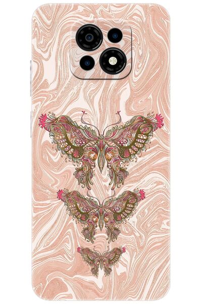 CASPER Via M30 / M30 Plus / M35 Uyumlu Kılıf Desen Baskılı Silikon Kelebek Resim STK:552 CP-lAsoiSQ