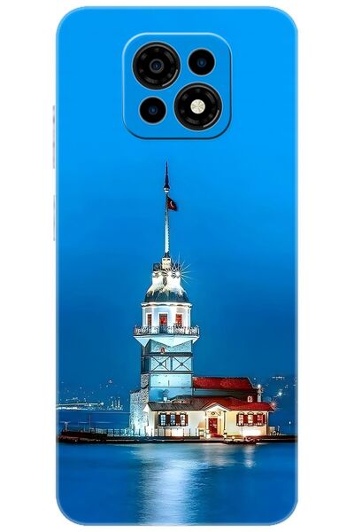 CASPER Via M30 / M30 Plus / M35 Uyumlu Kılıf Desen Baskılı Silikon Kız Kulesi STK:617 CP-InpKqs0