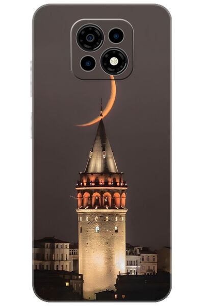 CASPER Via M30 / M30 Plus / M35 Kılıf Desen Baskılı Silikon Galata Kulesi STK:673 CP-RbpNtqX