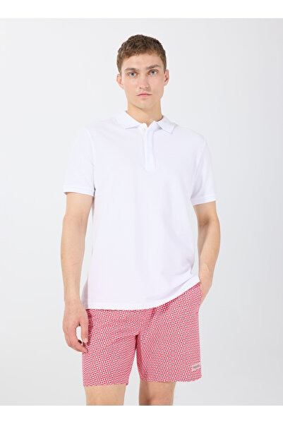 Discovery Expedition Kırmızı Baskılı Erkek Şort Mayo