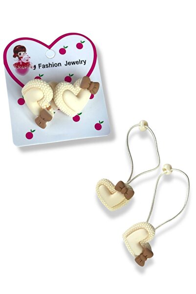 TAKIŞTIR Cataramă din cauciuc cu figură de inimă de culoare crem