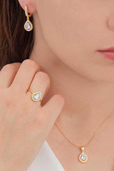 aga kulche Damla Model Set Gold S4GB 925