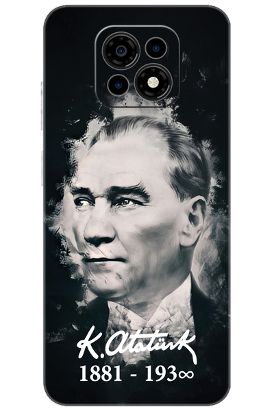 CASPER Via M30 / M30 Plus / M35 Uyumlu Kılıf Desen Baskılı Silikon Mustafa Kemal Atatürk STK:388 CP-CPolk2U