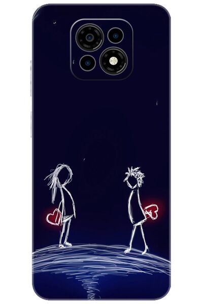 CASPER Via M30 / M30 Plus / M35 Uyumlu Kılıf Desen Baskılı Silikon Aşk Tasarım STK:306 CP-iD7DpZZ