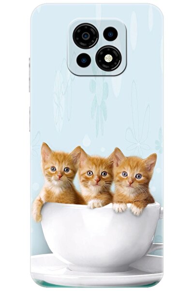 CASPER Via M30 / M30 Plus / M35 Uyumlu Kılıf Desen Baskılı Silikon Yavru Kediler STK:194 CP-JFn54Vw