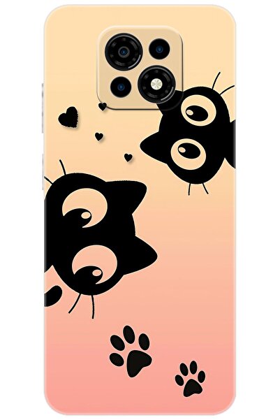 CASPER Via M30 / M30 Plus / M35 Uyumlu Kılıf Desen Baskılı Silikon Kedi STK:6...