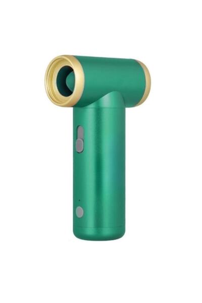 ILA PRODUCT Mini turbo fan, Portable, Multifunctional, Powerful air jet 100000rpm, Green