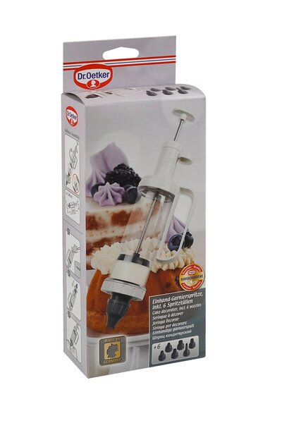 Dr. Oetker Set seringa pentru ornat si decorat cu 6 duse