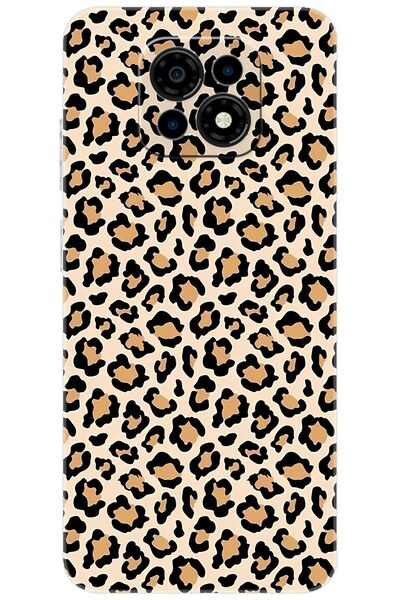 CASPER Via M30 / M30 Plus / M35 Uyumlu Kılıf Desen Baskılı Silikon Leopar Desen STK:743 CP-Hytv5sd