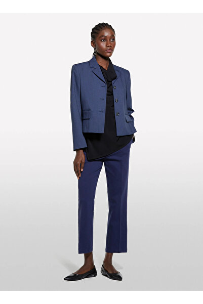 Sisley Bluză neagră pentru femei Degaje Guler 5FNTLQ08P