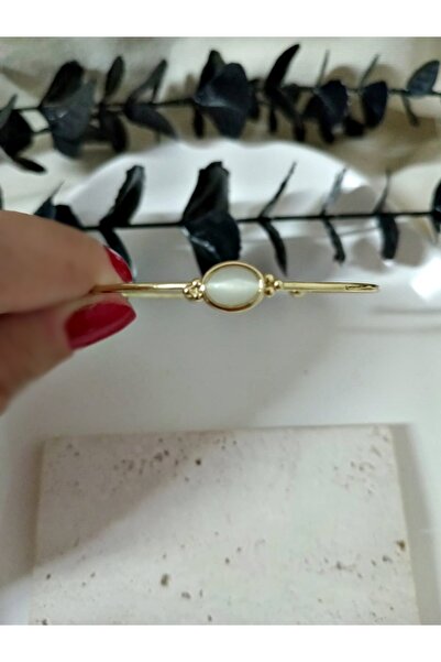 mos&more Gold White Stone Crisp Bracelet