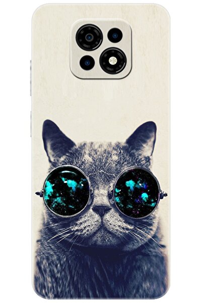 CASPER Via M30 / M30 Plus / M35 Uyumlu Kılıf Desen Baskılı Silikon Gözlüklü K...