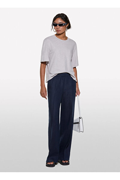 Sisley Crew Neck Gray Women's T-Shirt 3Utfl107C