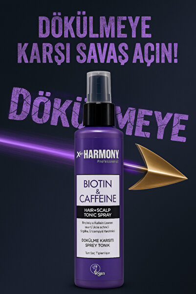 X Pro Harmony XPRO Harmony Biotin Kafein Saç Spreyi - Dökülme Karşıtı Tonik -...