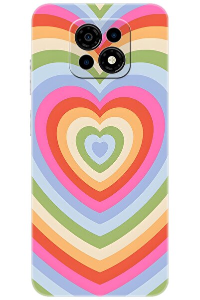 CASPER Via M30 / M30 Plus / M35 Uyumlu Kılıf Desen Baskılı Silikon Renkli Kalpler STK:1019 CP-soXIgsl