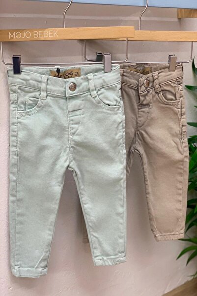 Mojo Bebek Mojo Erkek Bebek 1-5 Yaş Dar Paça Kot Pantolon 15052 Mint