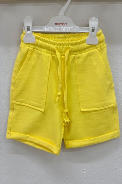 Woorage Boy's 3-14 Years Old Double Leg Pocket Shorts 4065 Yellow