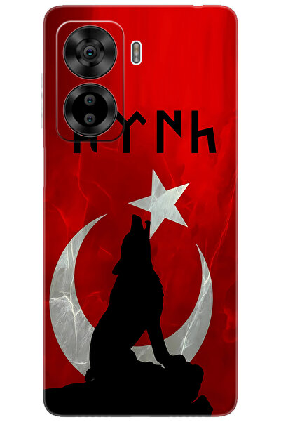 CASPER Via X40 / Via X45 Uyumlu Kılıf Desen Baskılı Silikon Kurt ve Göktürkçe...