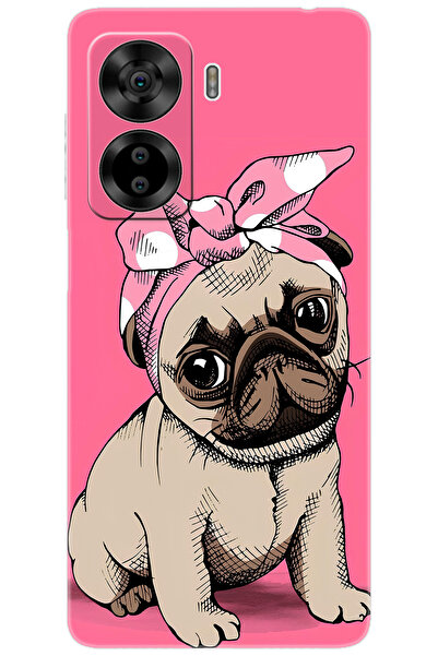 CASPER Via X40 / Via X45 Uyumlu Kılıf Desen Baskılı Silikon Sevimli Pug STK:748 CP-Rfa1Vch