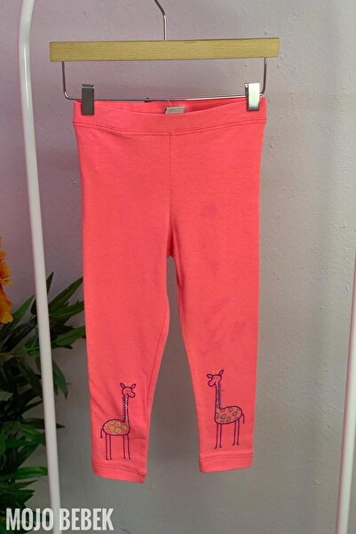 Mojo Bebek Kız Çocuk 1-8 Yaş Zürafa Baskılı Tayt 9224 Fuşya