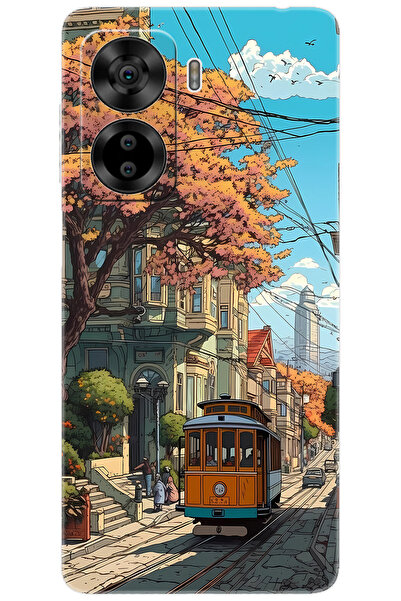 CASPER Via X40 / Via X45 Uyumlu Kılıf Desen Baskılı Silikon Tramvay STK:645 CP-IHOkQSR